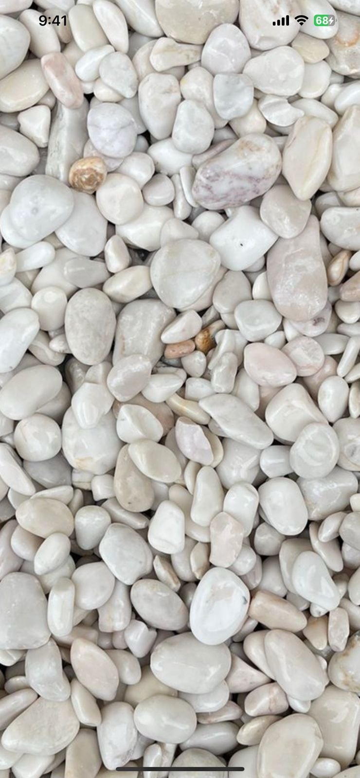 Mármol boleado blanco